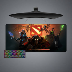 DOTA 2 Logo Heroes Design Extra Large Size Gamer Mouse Pad, Computer Desk Mat