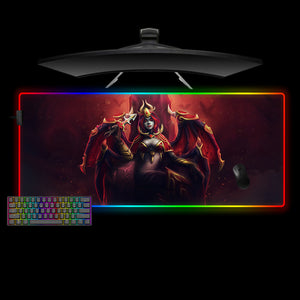DOTA 2 Queen Akasha Design XL Size RGB Backlit  Gamer Mouse Pad, Computer Desk Mat
