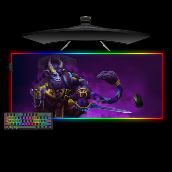 DOTA 2 Riki Purple Design XXL Size RGB Backlit Gamer Mouse Pad