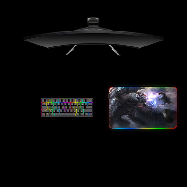 DOTA 2 Ursa vs. Roshan Design Medium Size RGB Light Gaming Mouse Pad