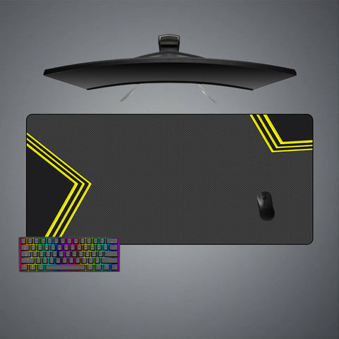 Dotted Yellow Fold Design XXL Size Gaming Mouse Pad