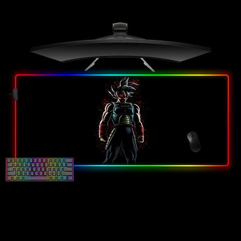 Bardock Red Aura Design XXL Size RGB Light Gaming Mouse Pad