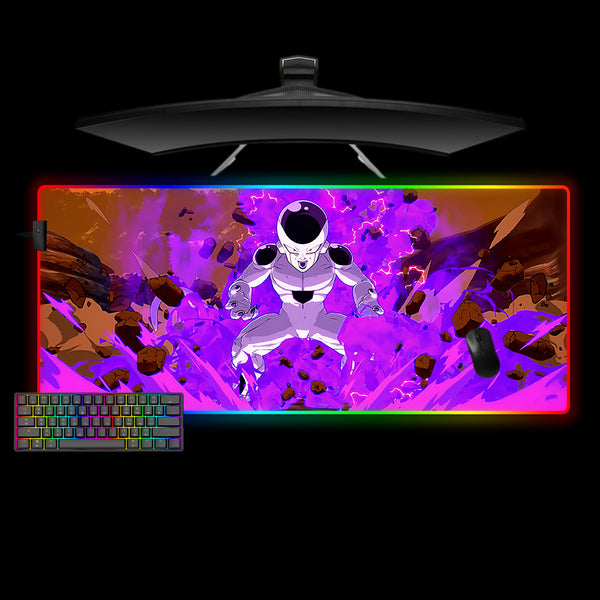 Dragon Ball Frieza Powerup Design XXL Size RGB Lit Gaming Mouse Pad