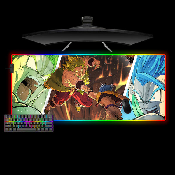 Dragon Ball Gogeta vs. Broly Design XXL Size RGB Lit Gaming Mouse Pad