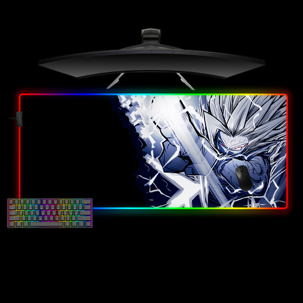 Dragon Ball Gohan Beast Design XXL Size RGB Backlit Gaming Mouse Pad, Computer Desk Mat