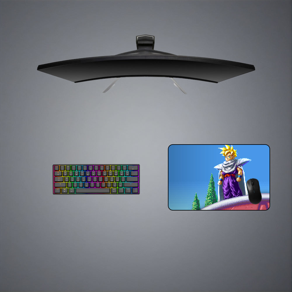 DBZ Gohan Pixel Art Design Medium Size Gaming Mouse Pad, Computer Desk Mat