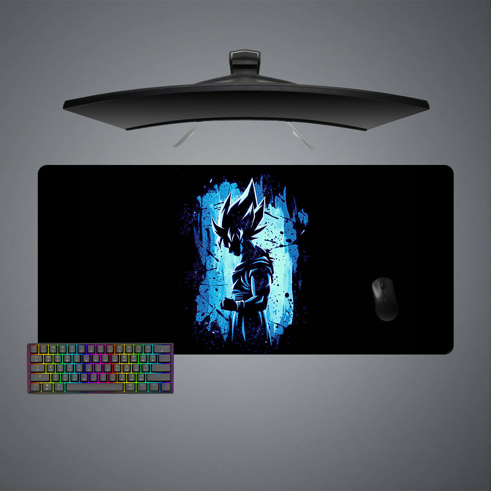 DBZ Goku Blue Aura Design XXL Size Gamer Mouse Pad