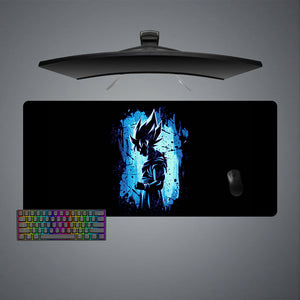 DBZ Goku Blue Aura Design XXL Size Gamer Mouse Pad