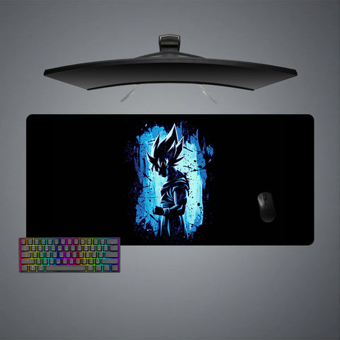 DBZ Goku Blue Aura Design XXL Size Gamer Mouse Pad