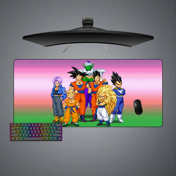 DBZ Pixel Art Design XXL Size Gamer Mouse Pad