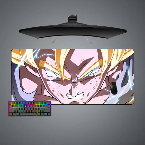 Goku Anger Design XXL Size Gamer Mouse Pad