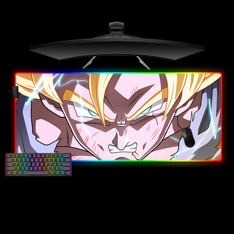 Goku Anger Design XXL Size RGB Lit Gamer Mouse Pad
