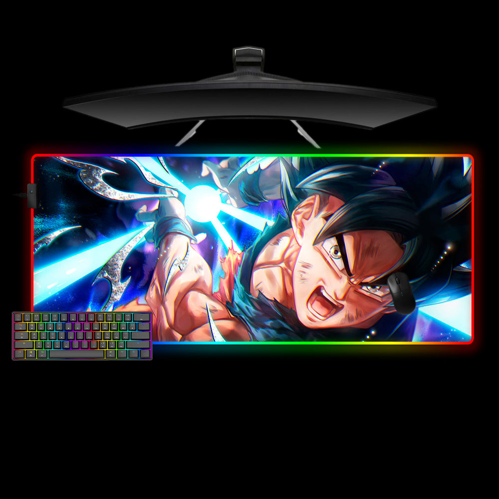 Dragon Ball Goku Attacks Design XL Size Gaming RGB Mouse Pad