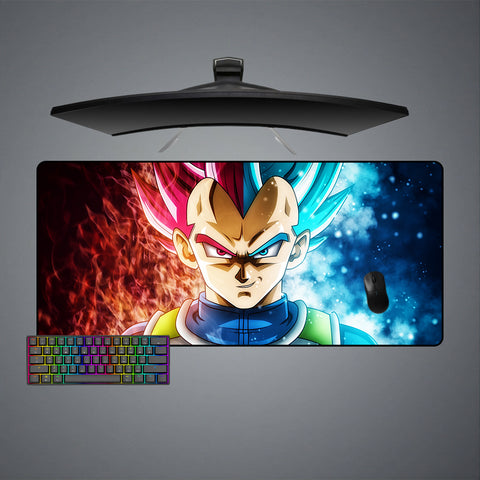 Dragon Ball Vegeta God Forms Design XL Size Gaming Mouse Pad, Computer Desk Mat