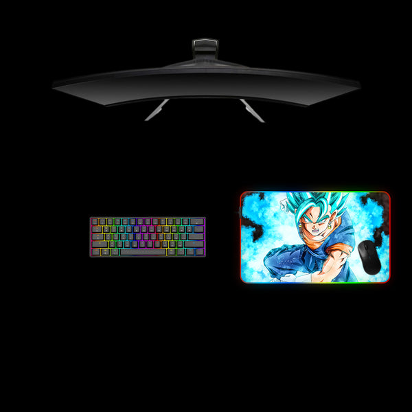 Vegito Design Medium Size RGB Lit Gaming Mouse Pad