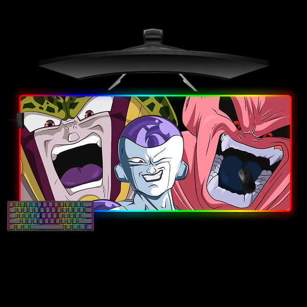 Dragon Ball Villain Laugh Design XXL Size RGB Light Up Gamer Mouse Pad