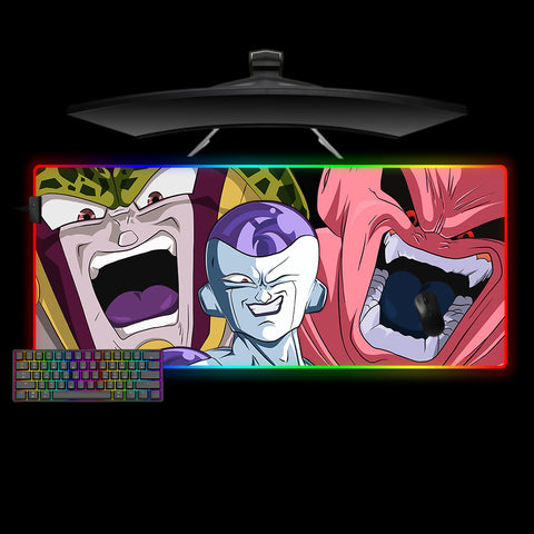 Dragon Ball Villain Laugh Design XXL Size RGB Light Up Gamer Mouse Pad