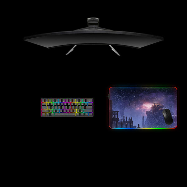 Elden Ring Mohgwyn Palace Design M Size RGB Backlit Gaming Mouse Pad, Computer Desk Mat
