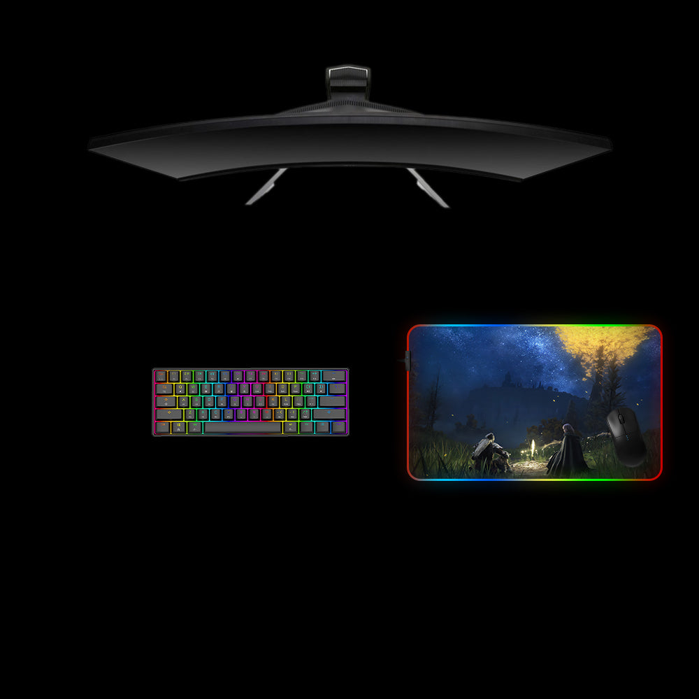 Elden Ring Night Design Medium Size Gamer RGB Lit Mouse Pad