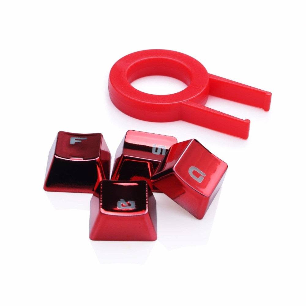 Metallic Electroplated Colored Keycaps for Gaming Keyboards