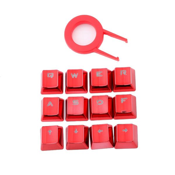 12 Piece Electroplated Colored Keycaps for Mechanical Gaming Keyboards
