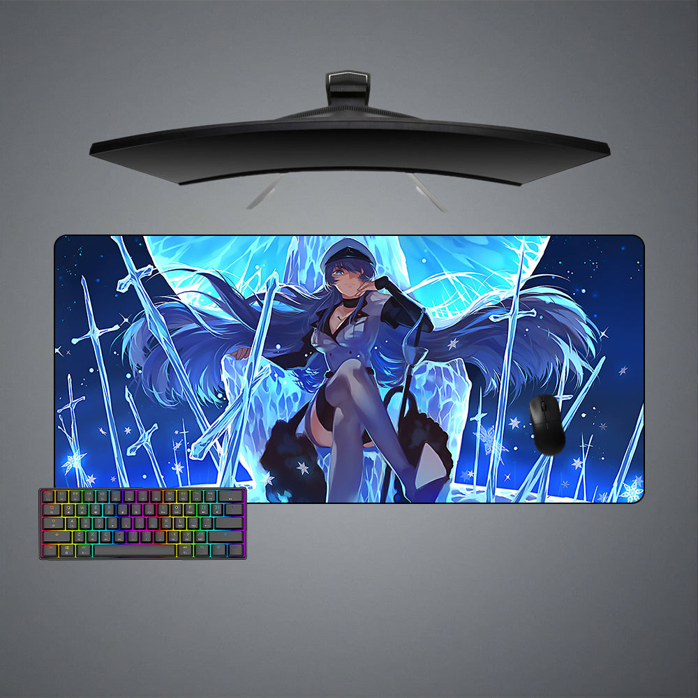 Esdeath The Ice Queen Design M-XXL Size Gamer Mouse Pad