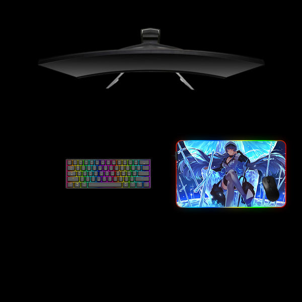 Esdeath The Ice Queen Design Medium Size RGB Lit Gamer Mouse Pad