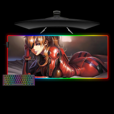 Asuka Langley Soryu Design XXL Size RGB Lit Gaming Mouse Pad