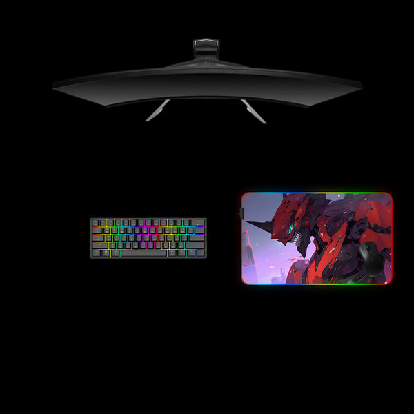 Evangelion Unit 01 Design Medium Size RGB Lit Gaming Mouse Pad