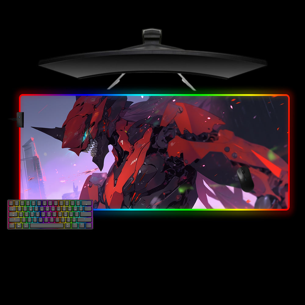 Evangelion Unit 01 Design XXL Size RGB Lit Gaming Mouse Pad