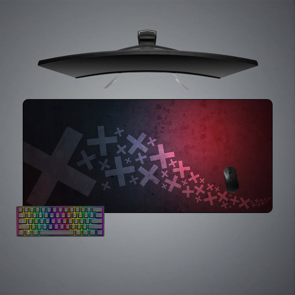 Ex Geometry Design Large Size Gamer Mouse Pad, Computer Desk Mat