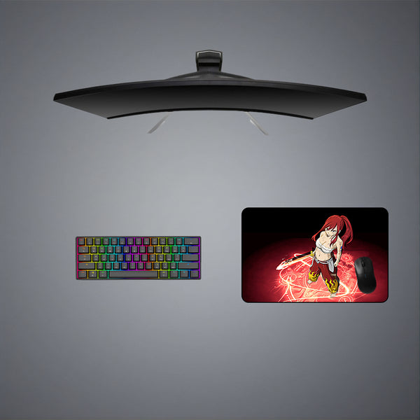 Erza Scarlet Sign Design Medium Size Gamer Mouse Pad