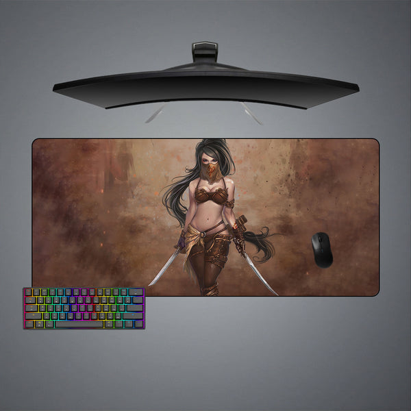 Female Assassin Design XXL Size Gamer Mouse Pad