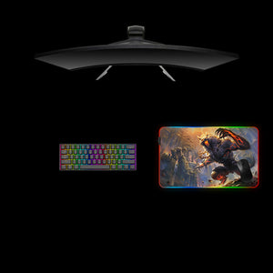 Fenrir Design Medium Size RGB Lit Gamer Mouse Pad