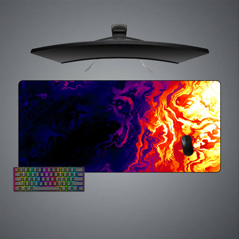 Fiery Flow Design XL Size Gaming Mouse Pad