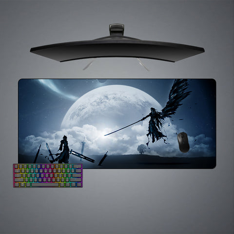 FF7 Moon Design XL Size Gamer Mouse Pad