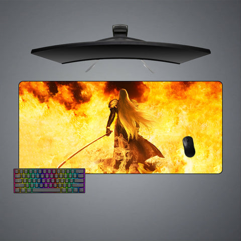 Sephiroth Flames Design XL Size Gamer Mouse Pad