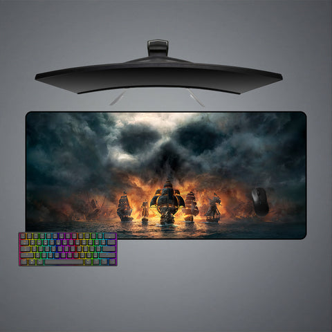 Large Size Mouse Pad with Fleet Printed Design