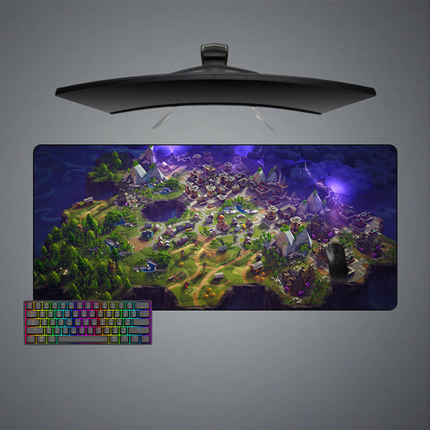 Fortnite Map Design XXL Size Gaming Mouse Pad