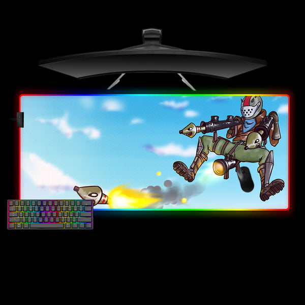 Fortnite Rockets Design XXL Size RGB Lights Gaming Mouse Pad