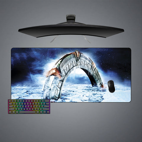 Frozen Stargate Design XXL Size Gaming Mouse Pad, Computer Desk Mat