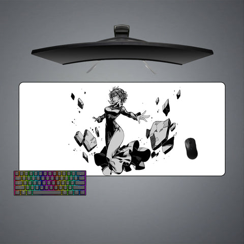 XXL size gamer mousepad with Fubuki Black and White printed design