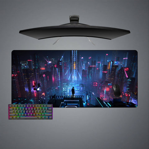 Futuristic City Design XXL Size Gaming Mousepad