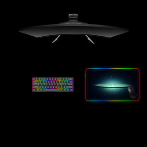 Galaxy Design Medium Size RGB Light Gamer Mouse Pad