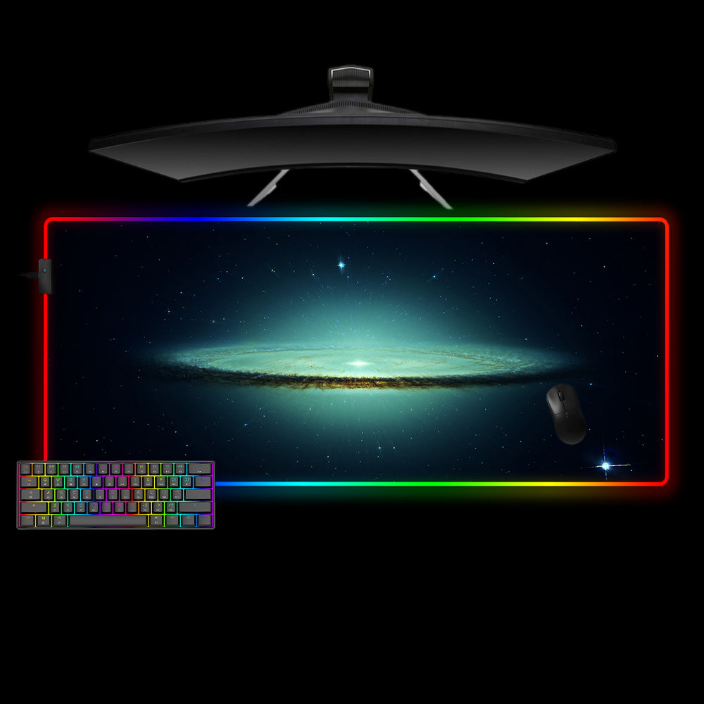 Galaxy Design XXL Size RGB Light Gamer Mouse Pad