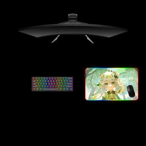 Genshin Impact Nahida Design M Size RGB Backlit Gaming Mouse Pad, Computer Desk Mat