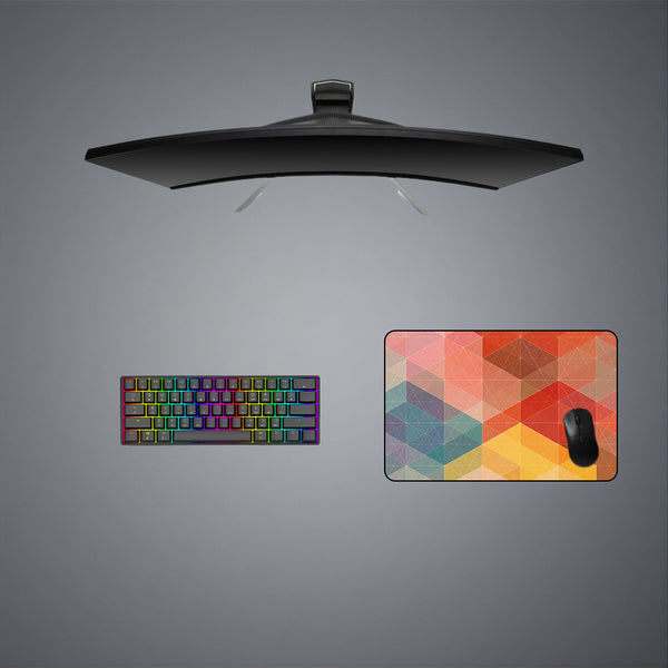 Geometry Color Web Design Medium Size Gaming Mouse Pad