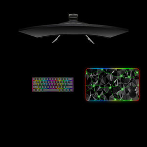 Geometry Network Design Medium Size RGB Lit Gaming Mouse Pad