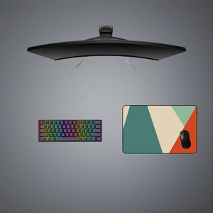 Geometry Tricolor Design Medium Size Gaming Mouse Pad