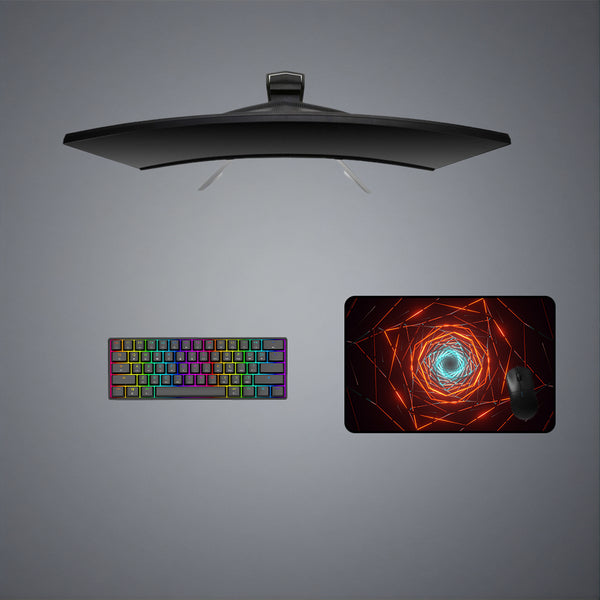 Geometry Tunnel Design M Size Gaming Mouse Pad, Computer Desk Mat